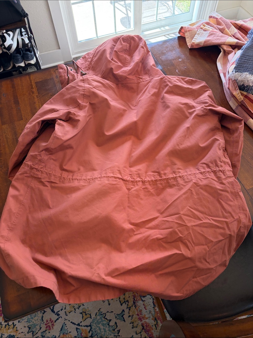 Women’s Hooded Utility Jacket in Rust - Picture 3 of 3